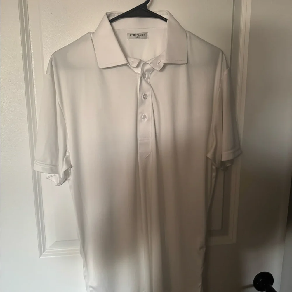 Collars & Co. White Men's Polo Shirt - Picture 2 of 2